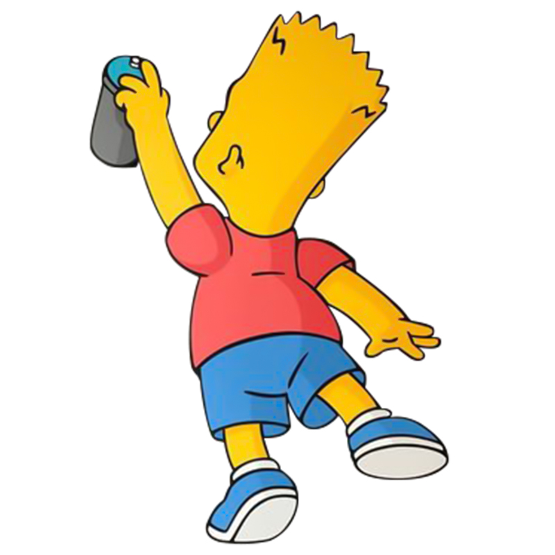 Арт-объект на стену Bart Simpson Мульти Желтый Синий Красный Арт-объект на стену Bart Simpson Мульти Желтый Синий Красный в Рязани | Loft Concept