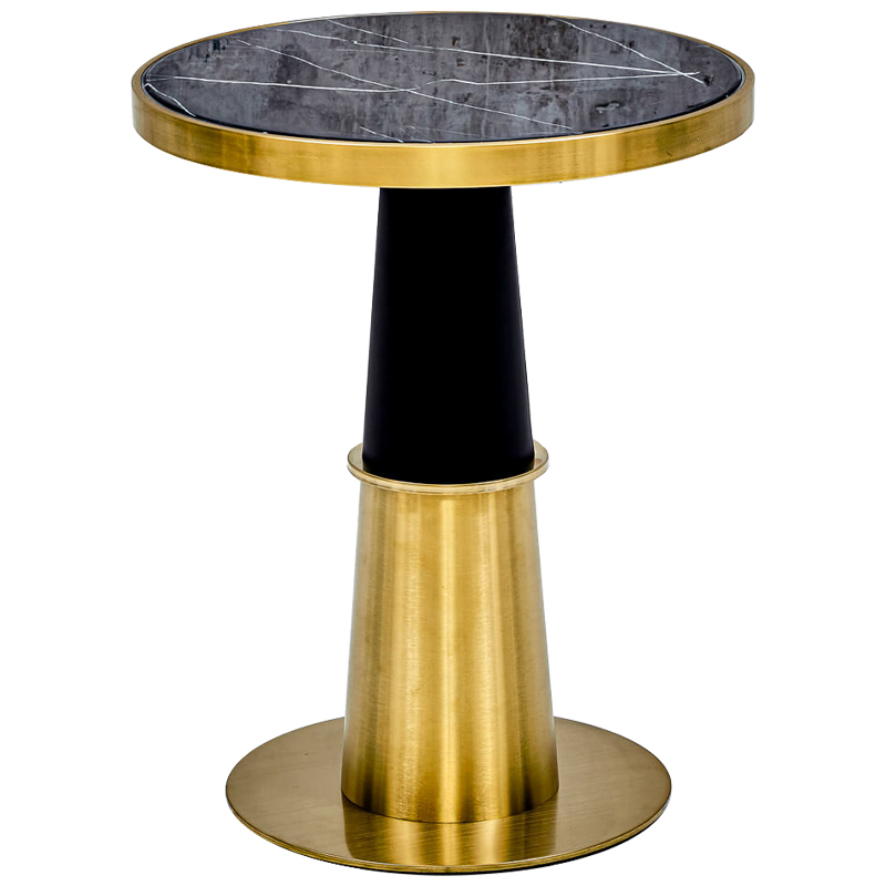 Обеденный стол Ricardo Dinner Table Глянцевое золото Черный Обеденный стол Ricardo Dinner Table Глянцевое золото Черный в Рязани | Loft Concept