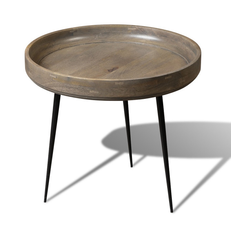 Кофейный стол Davidson Coffee Table platinum 47 Серый Черный Кофейный стол Davidson Coffee Table platinum 47 Серый Черный в Рязани | Loft Concept