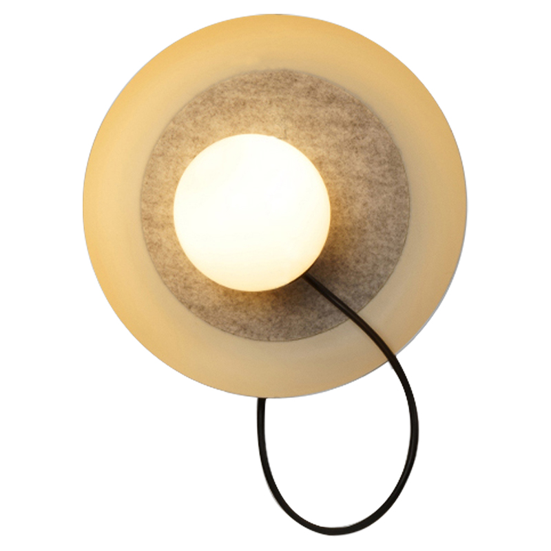 Настенный светильник с магнитными плафоном MARGOTT WALL LAMP Белый Оранжевый Черный в Рязани | Loft Concept 