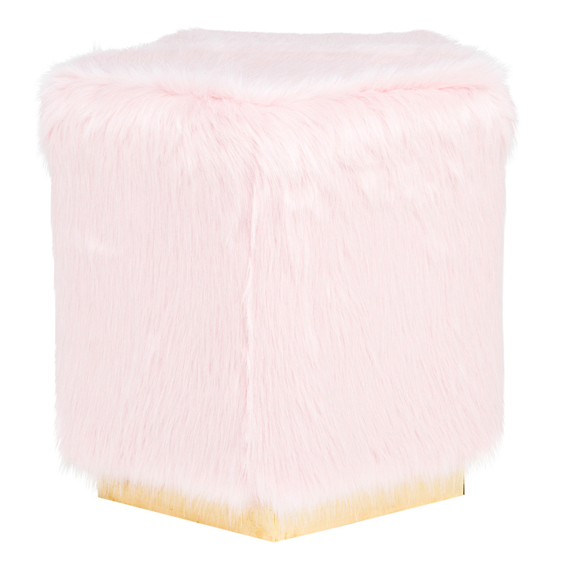 Пуф PUF Pink Fluffy Cloud Розовый Золотой Пуф PUF Pink Fluffy Cloud Розовый Золотой в Рязани | Loft Concept