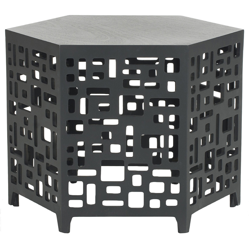 Приставной стол Theon Side Table Black Черный Приставной стол Theon Side Table Black Черный в Рязани | Loft Concept