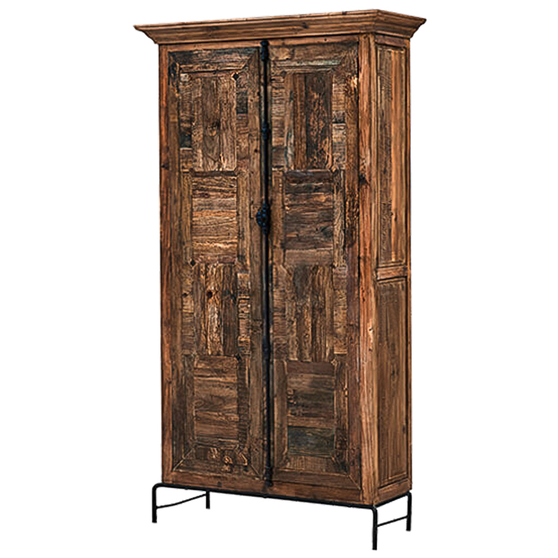 Шкаф Giancarlo Wood Wardrobe Коричневый Черный Шкаф Giancarlo Wood Wardrobe Коричневый Черный в Рязани | Loft Concept