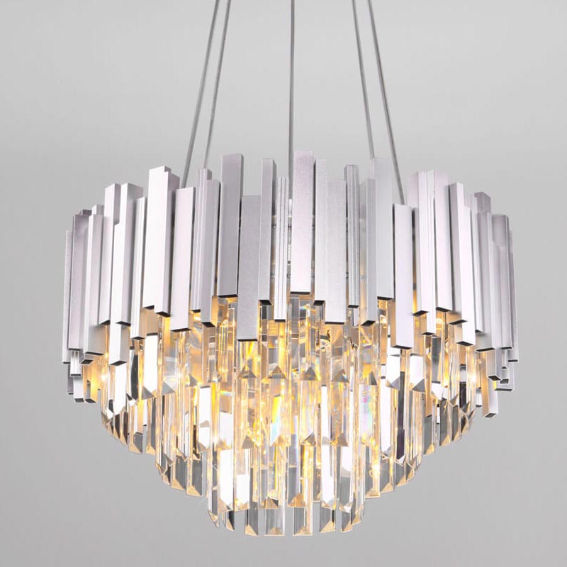 Люстра Lettice Crystal Chandelier Прозрачный (Transparent) Хром Люстра Lettice Crystal Chandelier Прозрачный (Transparent) Хром в Рязани | Loft Concept