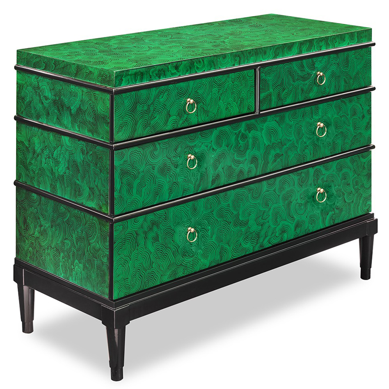 Комод DRESSER KRIZIA Малахит (зеленый) Черный Комод DRESSER KRIZIA Малахит (зеленый) Черный в Рязани | Loft Concept