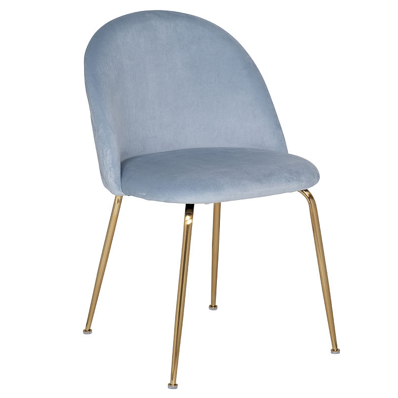 Стул Isidro Stool Серо-голубой Глянцевое золото Стул Isidro Stool Серо-голубой Глянцевое золото в Рязани | Loft Concept