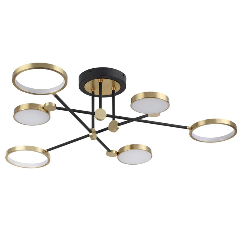 Потолочная люстра Bendik Ceiling Сhandelier A Золотой Черный Белый Потолочная люстра Bendik Ceiling Сhandelier A Золотой Черный Белый в Рязани | Loft Concept
