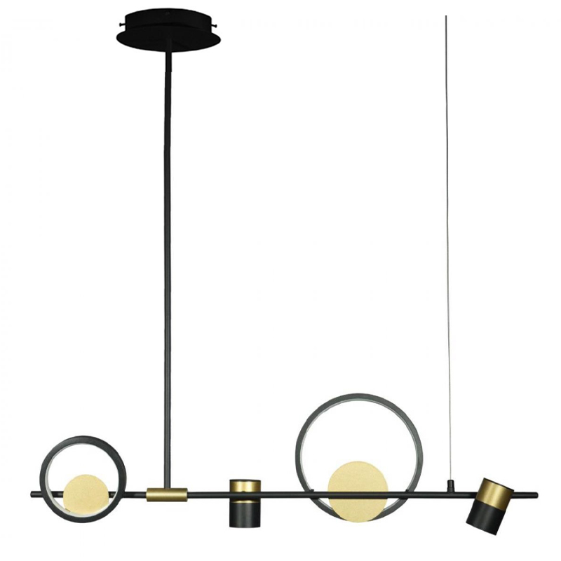 Люстра Chariklo Duo Chandelier Черный Латунь Люстра Chariklo Duo Chandelier Черный Латунь в Рязани | Loft Concept