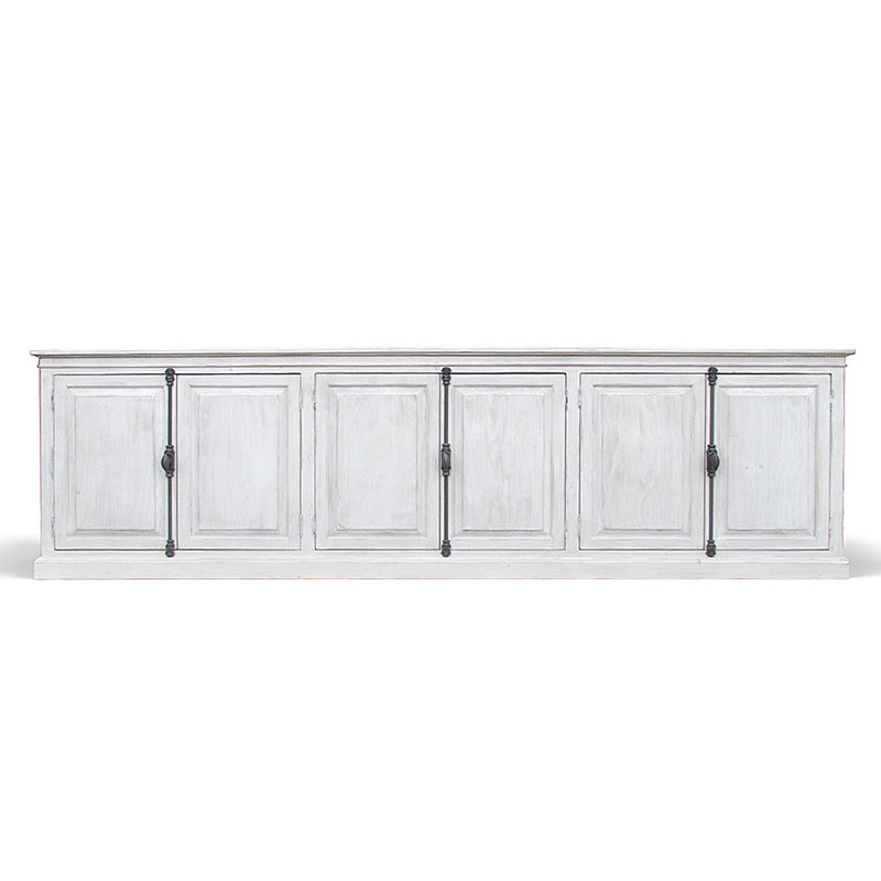 Комод длинный в стиле прованс Haldor Provence HARMONIE Glacier White Белый Белый Комод длинный в стиле прованс Haldor Provence HARMONIE Glacier White Белый Белый в Рязани | Loft Concept