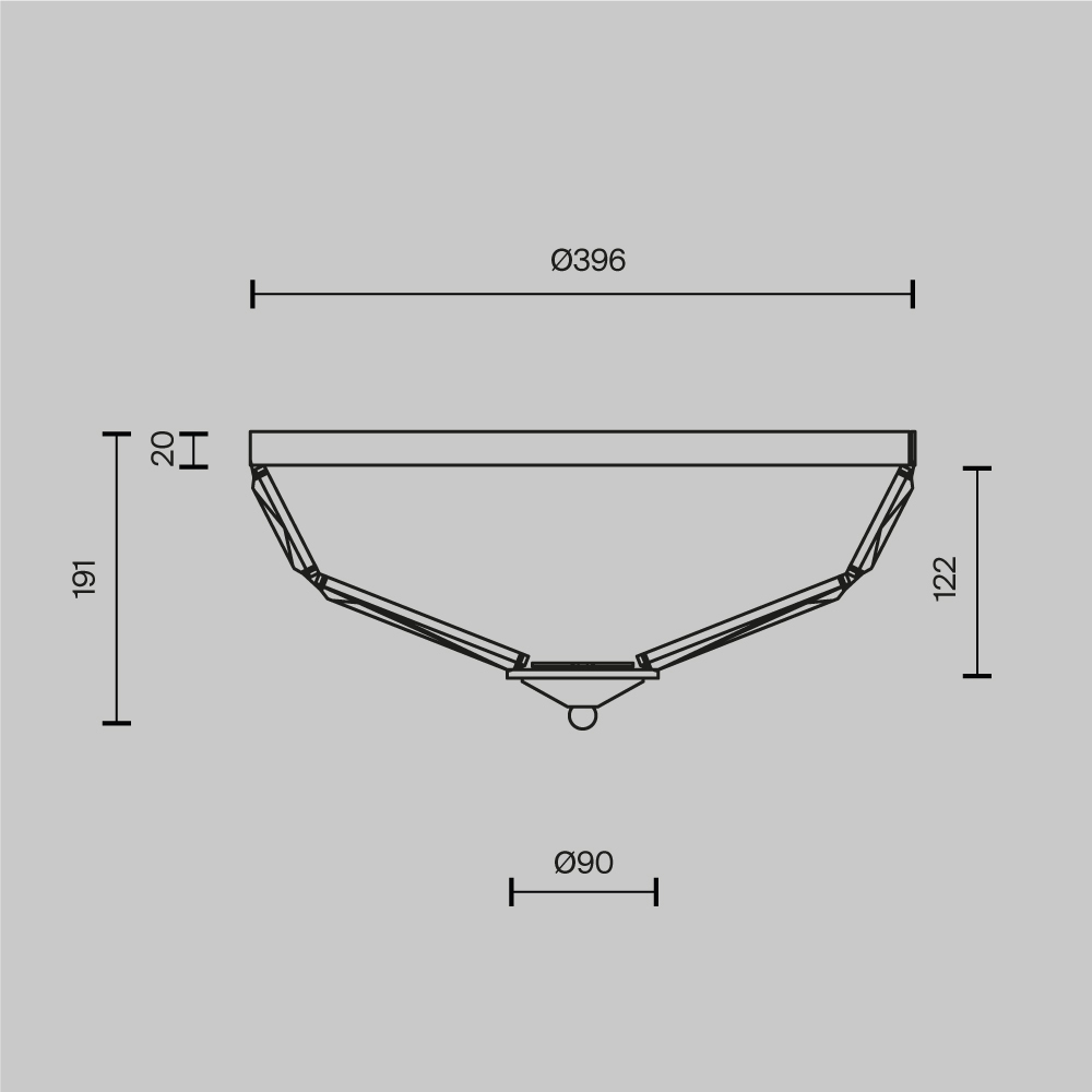 Потолочный светильник Facet E14х4 в Рязани