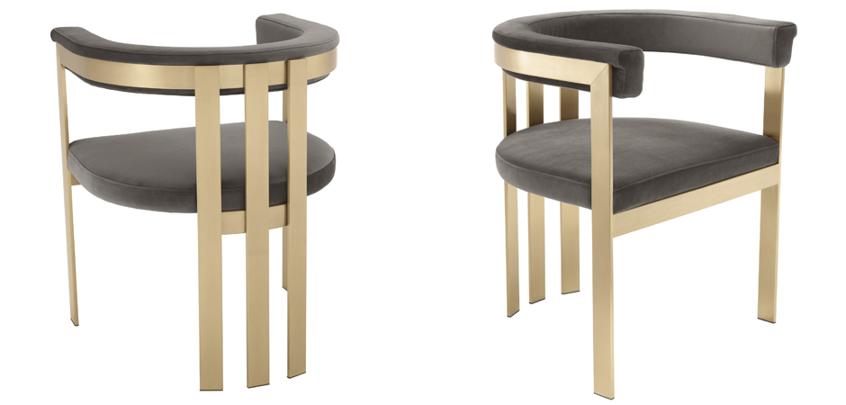 Стул Eichholtz Dining Chair Clubhouse grey Стул Eichholtz Dining Chair Clubhouse grey - Loft-Concept в Рязани