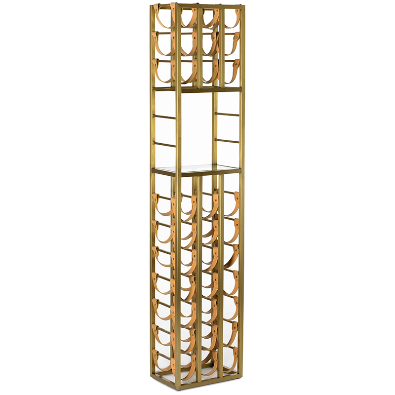 Стойка для хранения вина Wine Rack Золотой Бежевый Стойка для хранения вина Wine Rack Золотой Бежевый в Рязани | Loft Concept