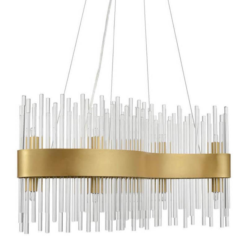 Люстра Nembus Chandelier 60 gold Прозрачный (Transparent) Золотой Люстра Nembus Chandelier 60 gold Прозрачный (Transparent) Золотой в Рязани | Loft Concept