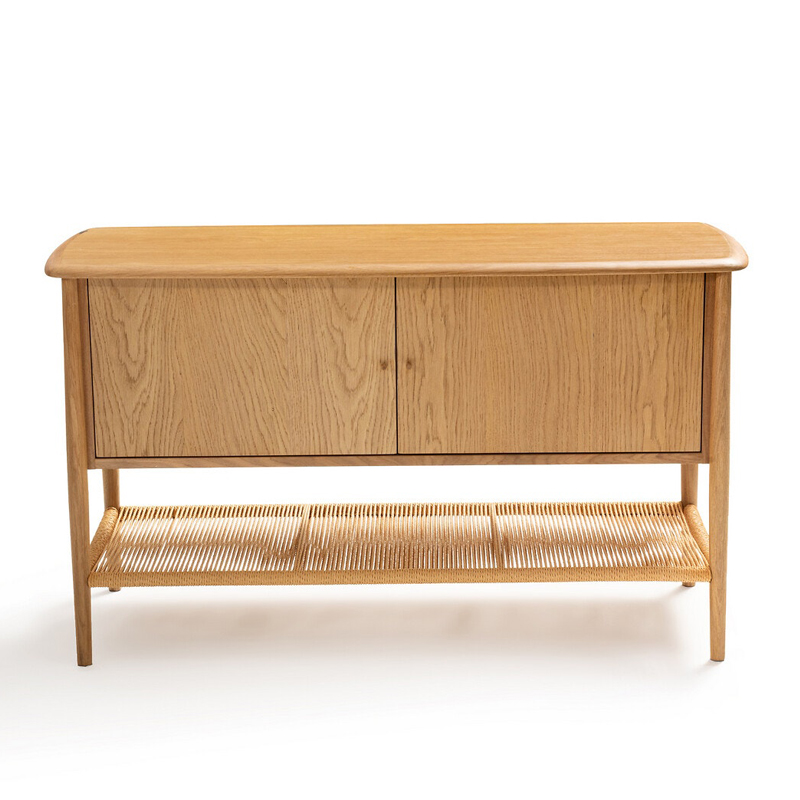 Комод с 2-мя дверцами и полкой из пеньковой веревки Espen Chest of drawers Светлый дуб Комод с 2-мя дверцами и полкой из пеньковой веревки Espen Chest of drawers Светлый дуб в Рязани | Loft Concept