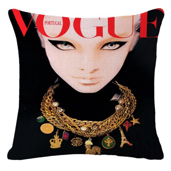 Декоративная подушка VOGUE I Мульти Черный Красный Декоративная подушка VOGUE I Мульти Черный Красный в Рязани | Loft Concept