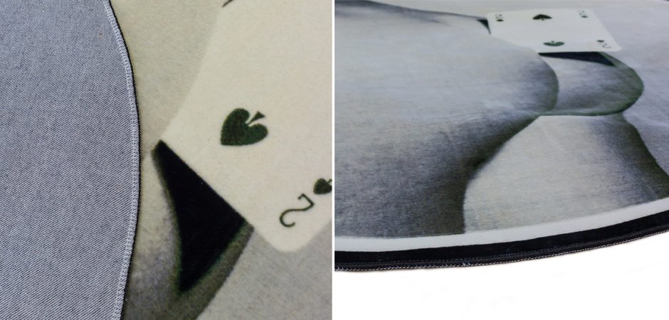 Ковер Seletti Round Rug Two of Spades Ковер Seletti Round Rug Two of Spades - Loft-Concept в Рязани