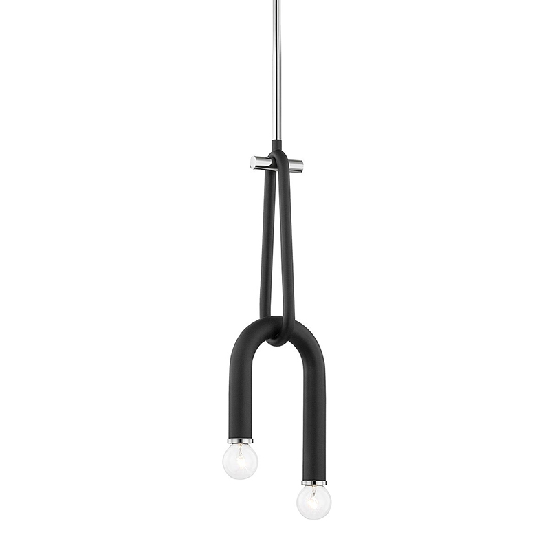 Люстра Paulson floppy pendant chrome Черный Хром Люстра Paulson floppy pendant chrome Черный Хром в Рязани | Loft Concept