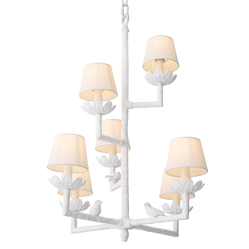 Люстра Eichholtz Chandelier Nature Белый Люстра Eichholtz Chandelier Nature Белый в Рязани | Loft Concept