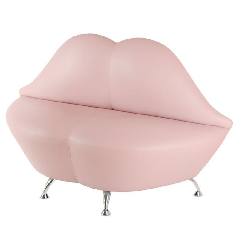 Диван в форме губ Pink Lips Розовый (Rose) Хром Диван в форме губ Pink Lips Розовый (Rose) Хром в Рязани | Loft Concept