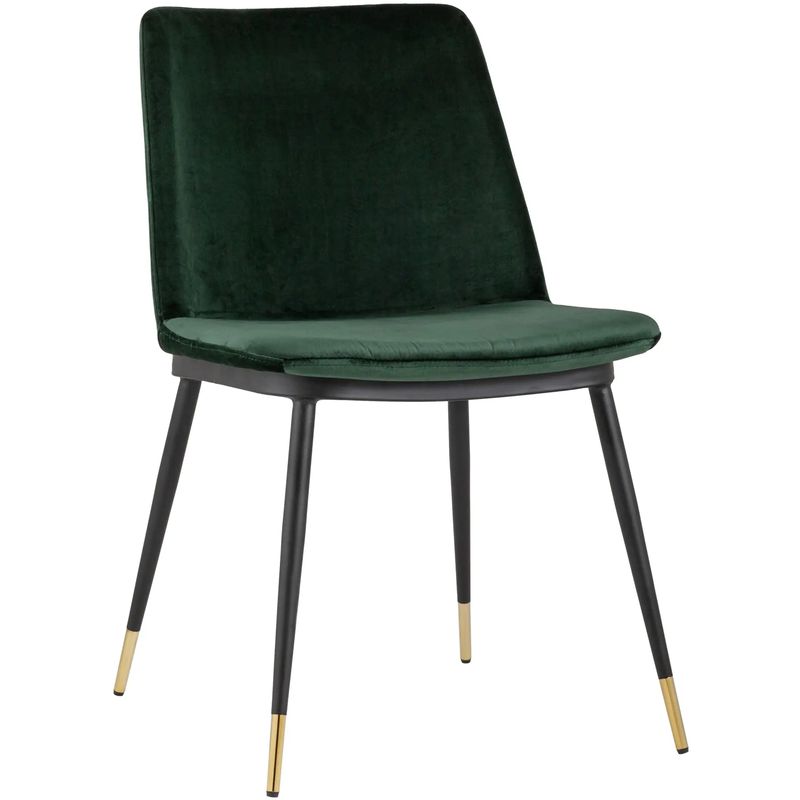 Стул Melissa Chair Зеленый Велюр Зеленый Черный Стул Melissa Chair Зеленый Велюр Зеленый Черный в Рязани | Loft Concept