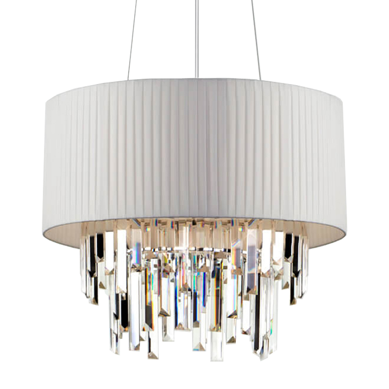 Люстра Sorley Chandelier Белый Хром Люстра Sorley Chandelier Белый Хром в Рязани | Loft Concept