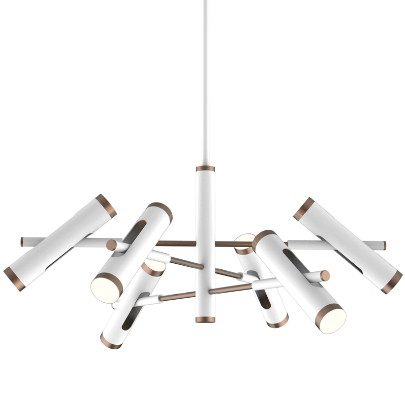 Люстра Rainer Chandelier white Белый Золотой Люстра Rainer Chandelier white Белый Золотой в Рязани | Loft Concept