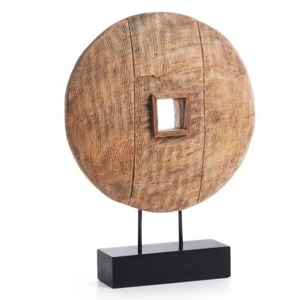 Колесо на подставке Wooden Wheel Коричневый Колесо на подставке Wooden Wheel Коричневый в Рязани | Loft Concept