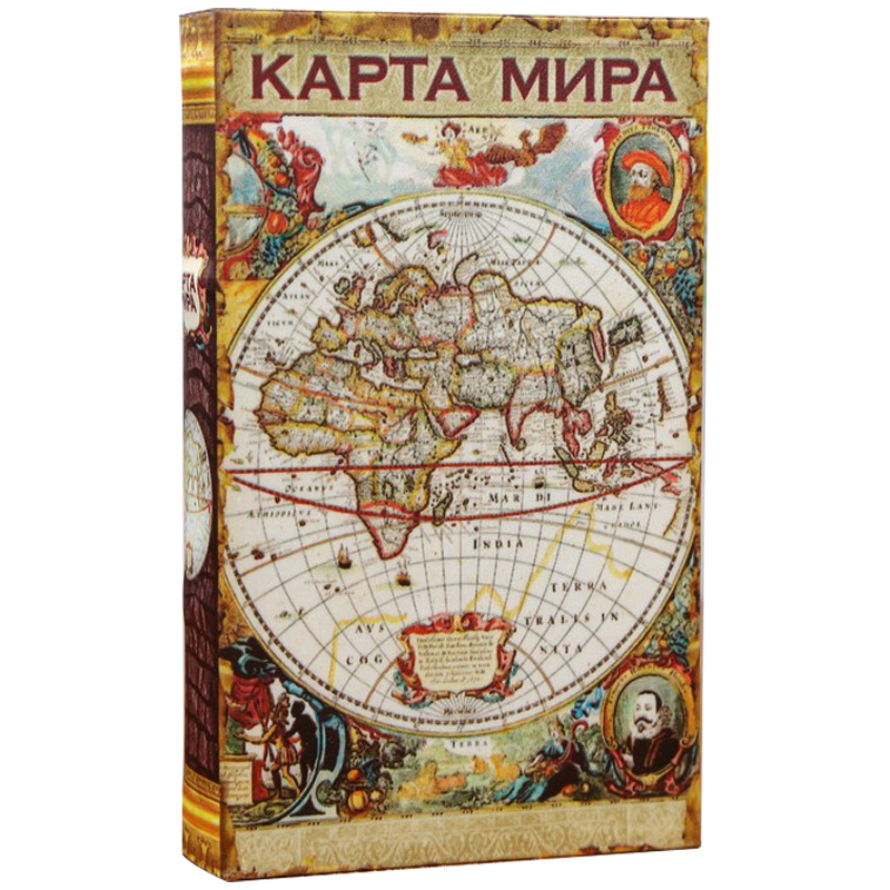 Шкатулка-книга с сейфом Историческая Карта XVII Мульти Шкатулка-книга с сейфом Историческая Карта XVII Мульти в Рязани | Loft Concept