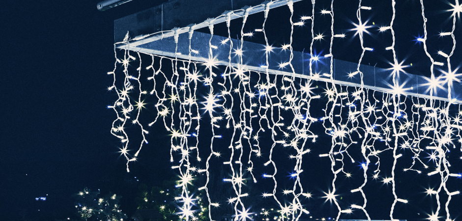 Светодиодная Гирлянда-Бахрома с Белым светом - Loft-Concept в Рязани