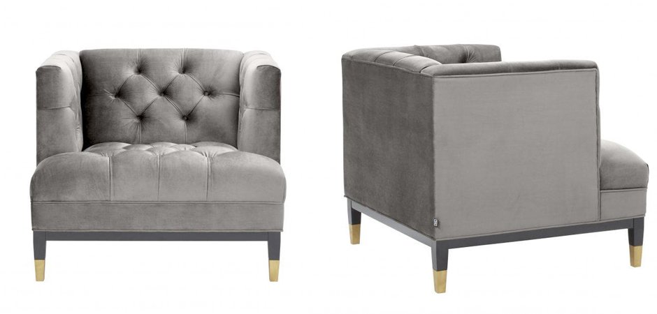 Кресло Eichholtz Chair Castelle Grey Кресло Eichholtz Chair Castelle Grey - Loft-Concept в Рязани
