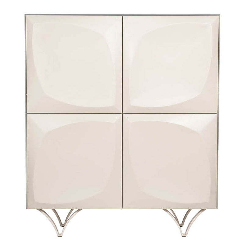 Комод с рельефным фасадом White Orchid Белый Белый Комод с рельефным фасадом White Orchid Белый Белый в Рязани | Loft Concept