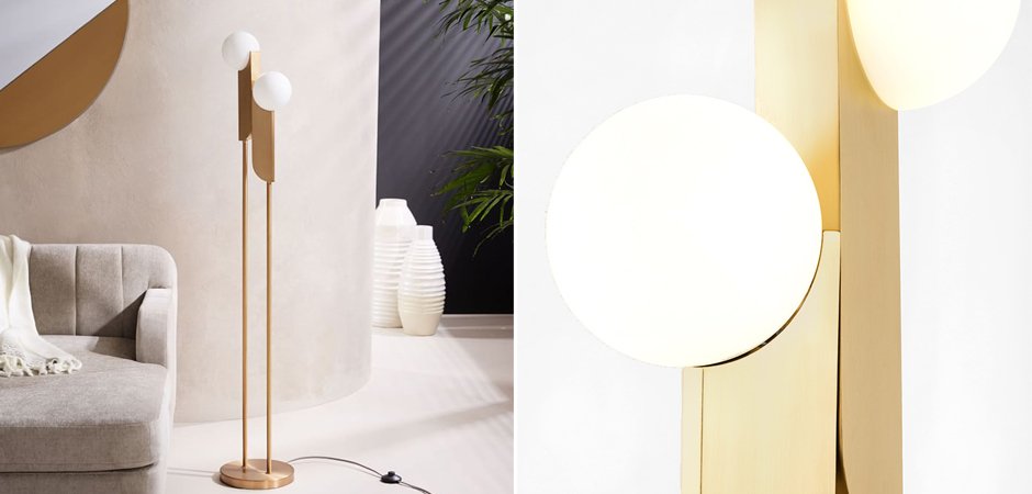 Торшер Two ball floor lamp Торшер Two ball floor lamp - Loft-Concept в Рязани