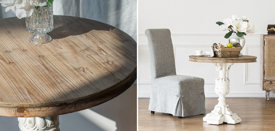 Круглый обеденный стол Aged Wood Круглый обеденный стол Aged Wood - Loft-Concept в Рязани