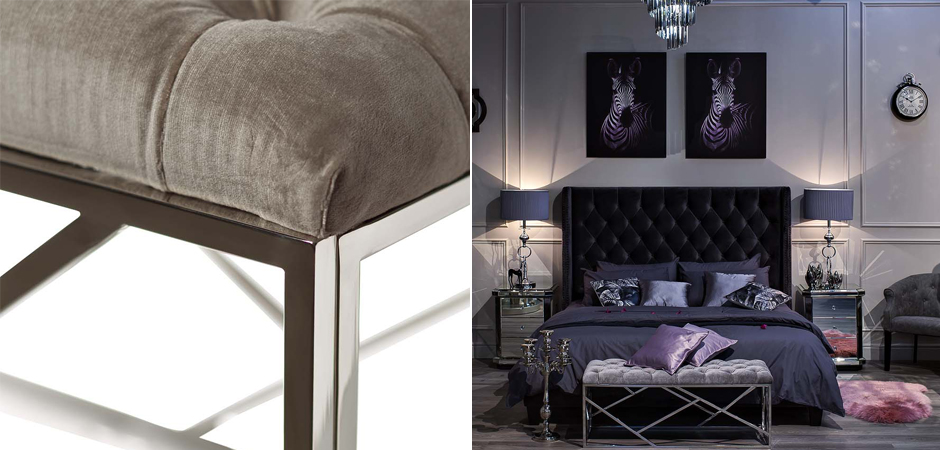 Банкетка Serene Furnishing Chromium Top Банкетка Serene Furnishing Chromium Top - Loft-Concept в Рязани
