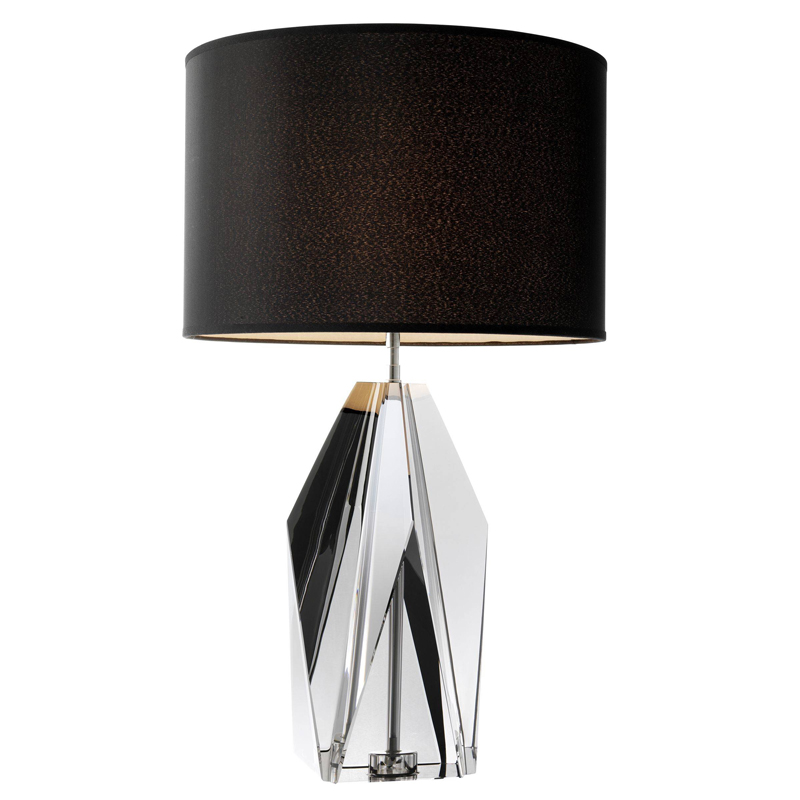 Настольная лампа Eichholtz Table Lamp Setai Smoke Стекло Смок Черный в Рязани | Loft Concept 