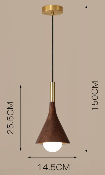 Подвесной светильник с деревянным корпусом конусообразной формы TAPIO Walnut Подвесной светильник с деревянным корпусом конусообразной формы TAPIO Walnut в Рязани