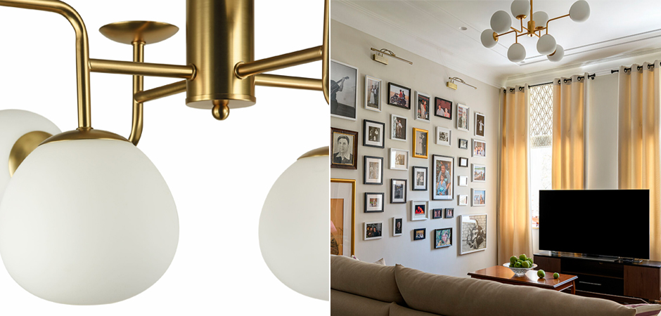 Люстра Tiepolo Ball Chandelier Gold 8 Люстра Tiepolo Ball Chandelier Gold 8 - Loft-Concept в Рязани