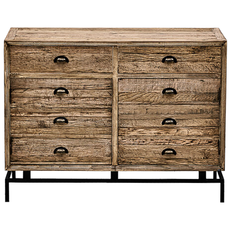 Комод деревянный в стиле Лофт Eligio Wood Commode Коричневый Черный Комод деревянный в стиле Лофт Eligio Wood Commode Коричневый Черный в Рязани | Loft Concept