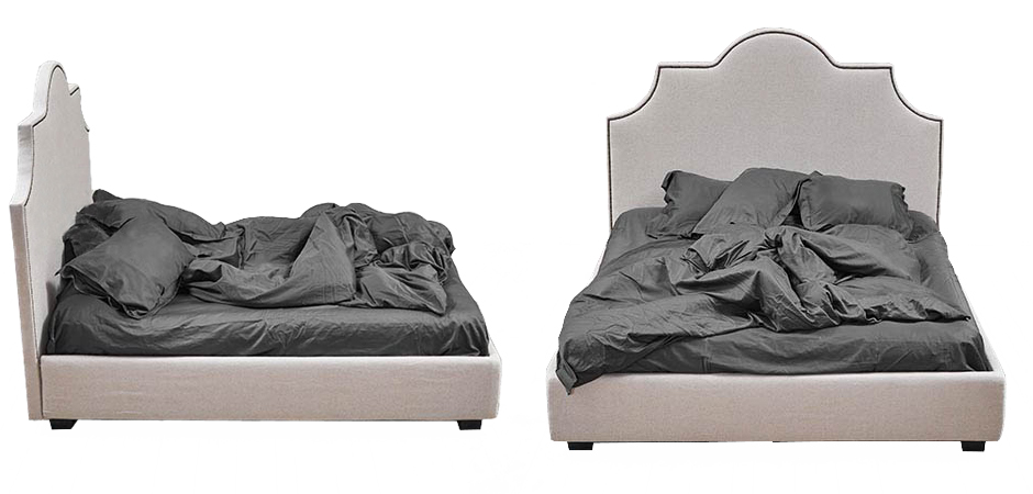 Кровать Headboard Angles Bed Кровать Headboard Angles Bed - Loft-Concept в Рязани