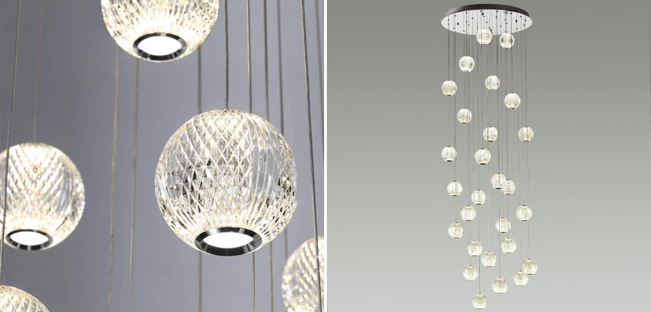 Каскадная люстра Crystal Globule Хром Каскадная люстра Crystal Globule Хром - Loft-Concept в Рязани