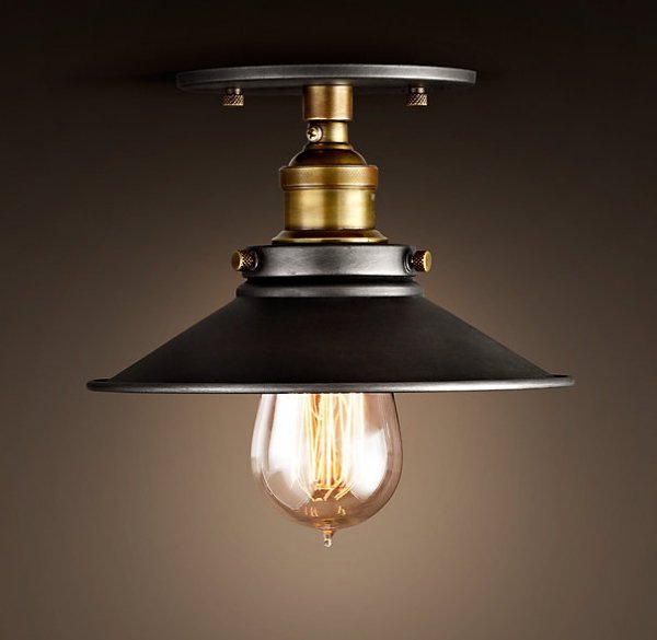Потолочный светильник 20th c.Factory Filament Metal Потолочный светильник 20th c.Factory Filament Metal в Рязани | Loft Concept