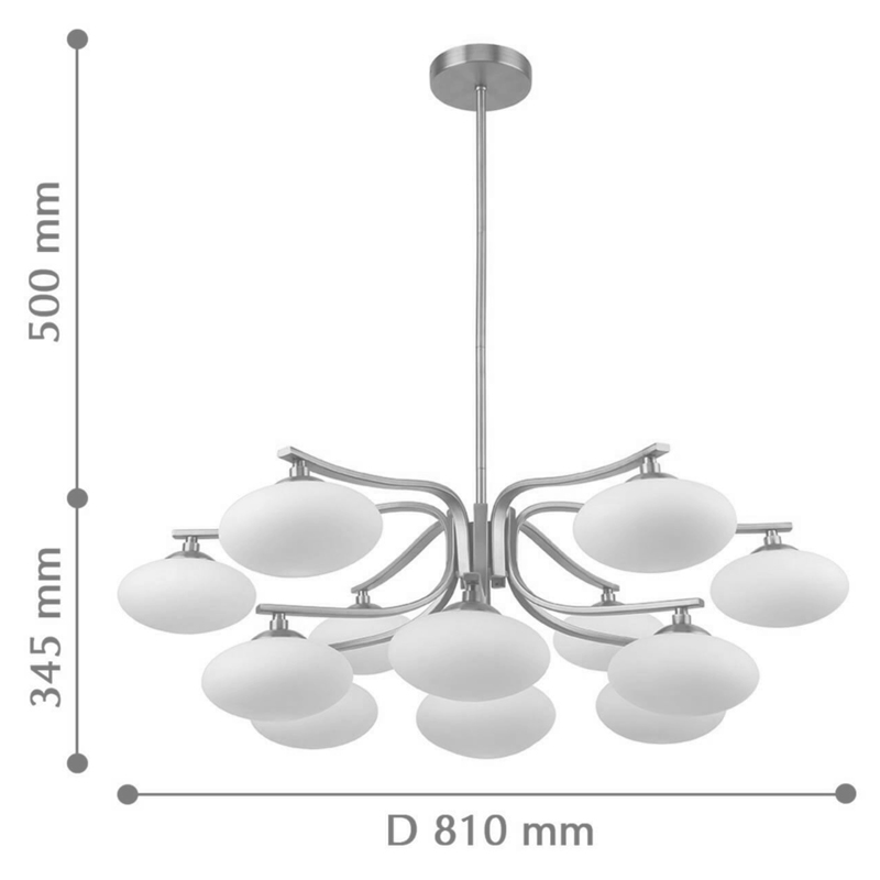 Oval Balls Mushrooms Chandelier 13 Brass Oval Balls Mushrooms Chandelier 13 Brass в Рязани