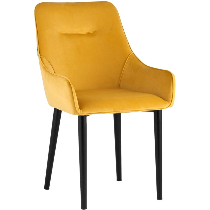 Стул Joan Chair Велюр Мандариновый Цвет Оранжевый Черный Стул Joan Chair Велюр Мандариновый Цвет Оранжевый Черный в Рязани | Loft Concept
