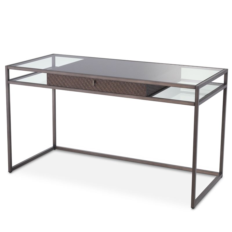 Рабочий стол Eichholtz Desk Napa Valley Темная бронза Коричневый Прозрачный Рабочий стол Eichholtz Desk Napa Valley Темная бронза Коричневый Прозрачный в Рязани | Loft Concept