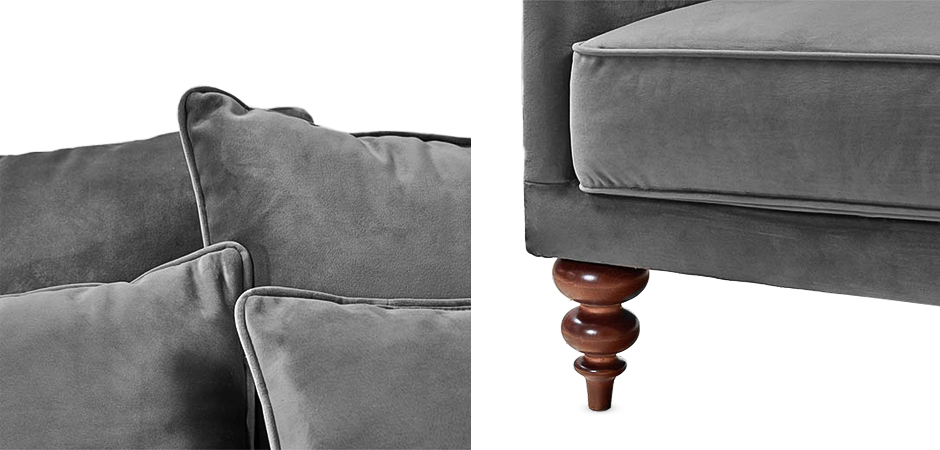 Диван Graceful Details Sofa Gray Диван Graceful Details Sofa Gray - Loft-Concept в Рязани