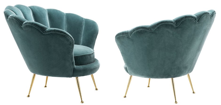 Кресло Eichholtz Chair Trapezium Turquoise Кресло Eichholtz Chair Trapezium Turquoise - Loft-Concept в Рязани