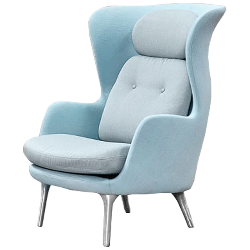 Кресло Bento Chair Голубой пастельный Серебряный Кресло Bento Chair Голубой пастельный Серебряный в Рязани | Loft Concept