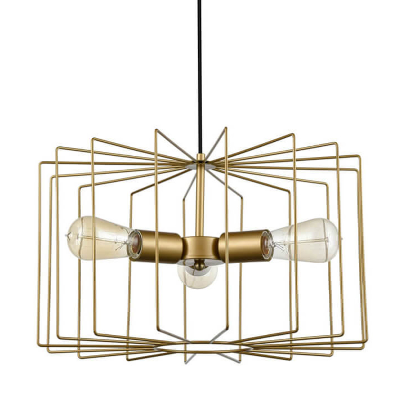 Люстра Cage Wire Color gold Золотой Люстра Cage Wire Color gold Золотой в Рязани | Loft Concept