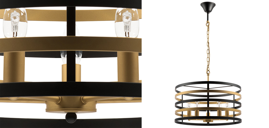 Люстра Gold Stripes Chandelier 5 Люстра Gold Stripes Chandelier 5 - Loft-Concept в Рязани