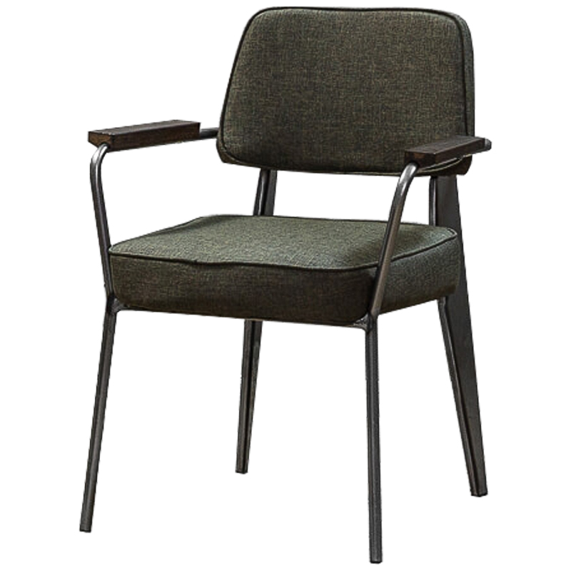 Стул Osgar Stool olive Оливковый Темный хром Коричневый Стул Osgar Stool olive Оливковый Темный хром Коричневый в Рязани | Loft Concept